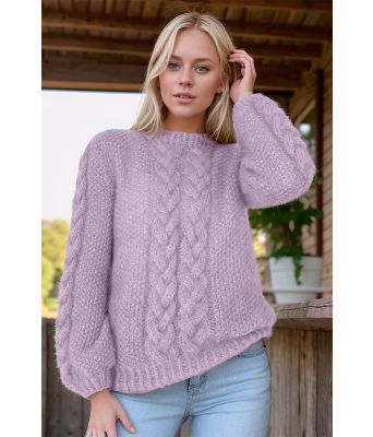 Lys lavendel Poppy genser - Belfilato 101-47919