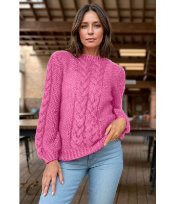 Fuksia Poppy genser - Belfilato 101-47952