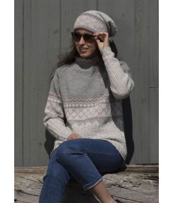 Lode genser og lue 1708-4