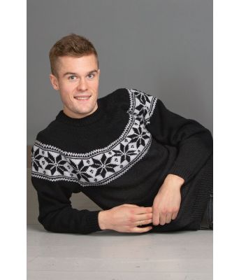 Setesdal-genser modell Sølve svart - Viking 1904-5A