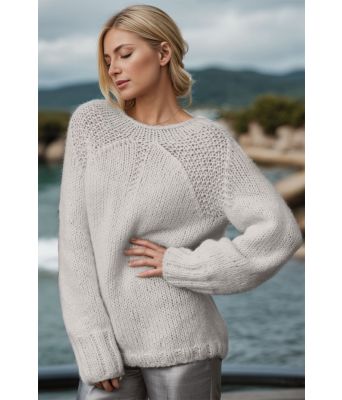 Perlegrå Ren genser - Viking 1922-1-312