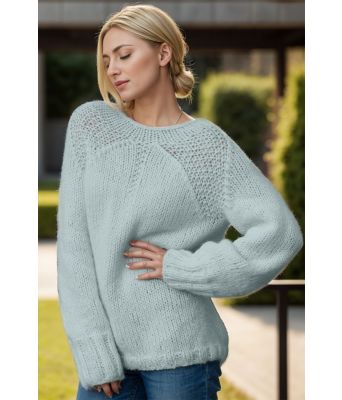 Lys petrol Ren genser - Viking 1922-1-331