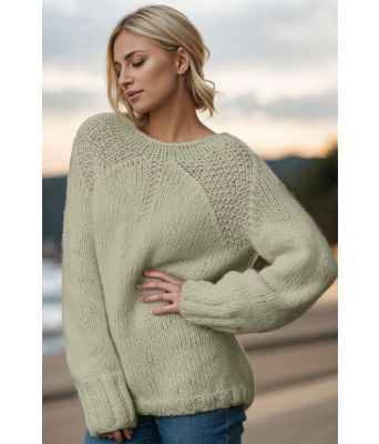 Mosegrønn Ren genser - Viking 1922-1-334