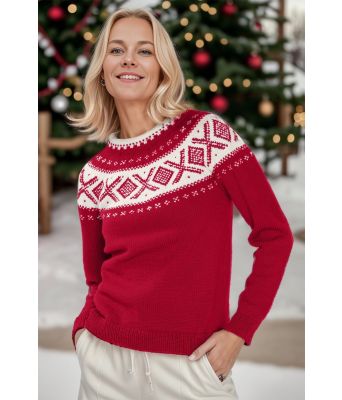 Rød Cortina genser - DLG 197-34093400