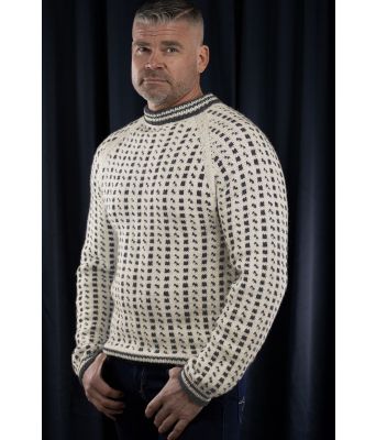 Selfoss islender i ull ovenfra og ned - Strikkia 2024-009A