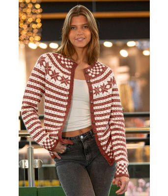 Fanakofta med rustbrun bunnfarge - Viking 2207-1-552502