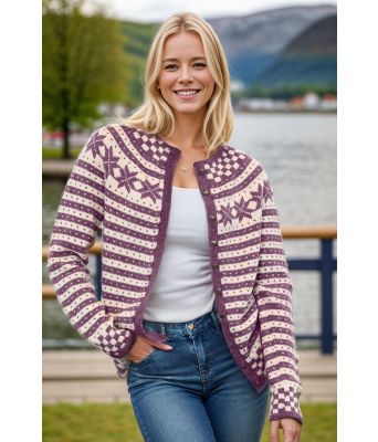 Mørkelilla Fanakofte - Viking 2207-1-569502