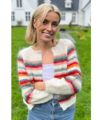 Kiki cardigan i mohairull - Belfilato 23-024B