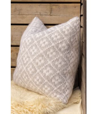 Fjellrose strikket pute - Viking 2310-10A