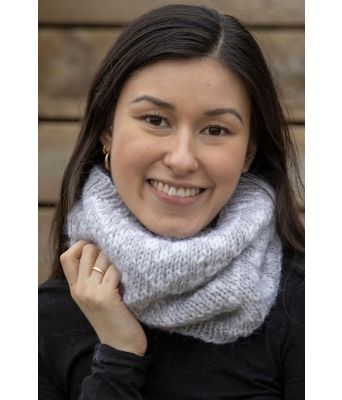 Fjellrose strikket buff - Viking 2310-12