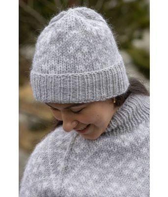 Fjellrose strikkelue - Viking 2310-13