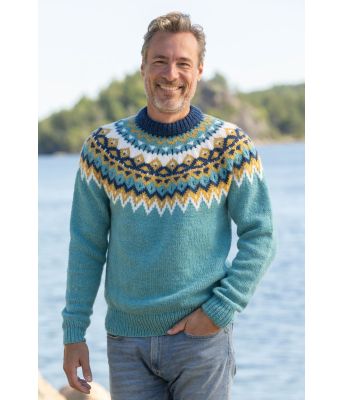 Kraft genser Turkis - Viking 2329-1B