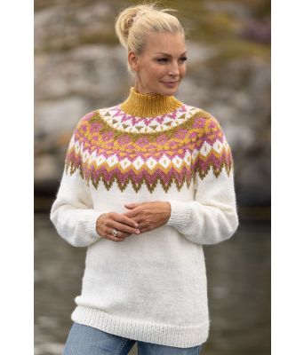 Kraft genser, Hvit - Viking 2329-1C