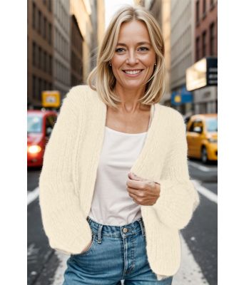 Stella cardigan naturhvit - Belfilato 24-001-40020