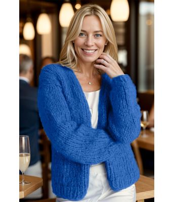 Kongeblå Stella cardigan - Belfilato 24-001-45437