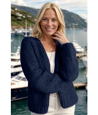 Marineblå Stella cardigan - Belfilato 24-001-45563