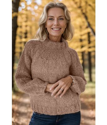 Kamelbrun Samara sweater - Belfilato 24-003-42271