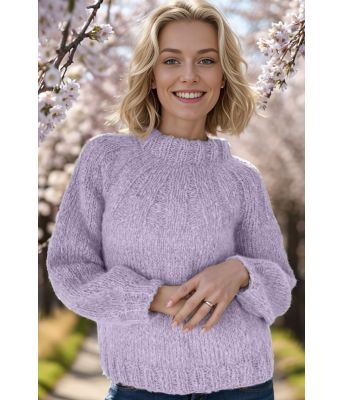 Samara sweater i lys lavendel - Belfilato 24-003-47919