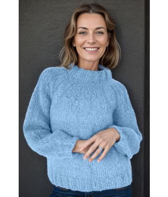 Isblå Samara sweater - Belfilato 24-003-47945A