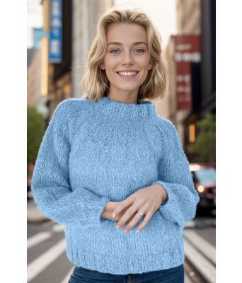 Lyseblå Samara sweater - Belfilato 24-003-47945B