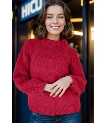 Rød Samara sweater - Belfilato 24-003-47951