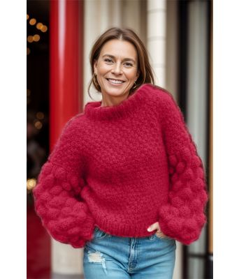 Bubblecrush genseren i dyp rød - Belfilato 24-007-49951