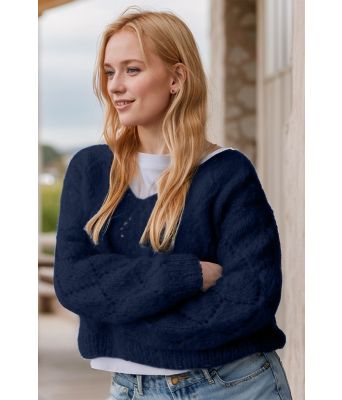 Marine Diamond sweater - Belfilato 24-11-45563