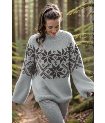 Grå Luna genser - Viking 2416-2-313315