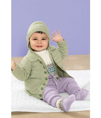 Elias babysett med body, jakke, bukse, lue og sokker - DG 365-04