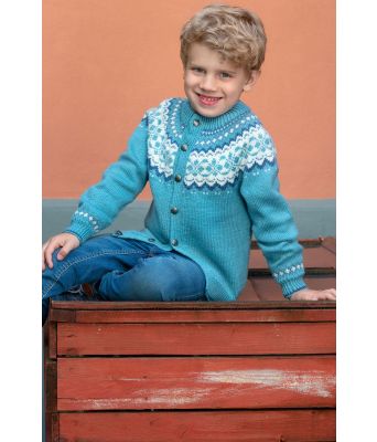 Kristian mønstret jakke til barn DG 391-03