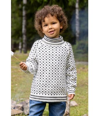 Klassisk islender til barn hvit - DG 435-07