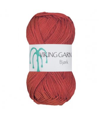 Viking garn - Bjørk 554 - Brent oransje