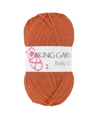 Viking garn - Baby Ull 344 Brent oransje
