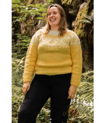 Gul chunky Cortina genser - DSA 111-13
