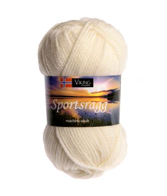 Viking garn - Sportsragg 500 - Hvit
