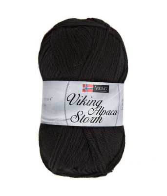 Viking garn - Alpaca Storm 503 - Sort