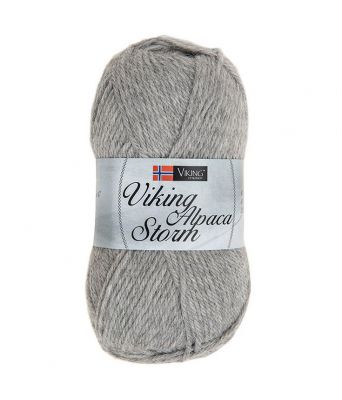Viking garn - Alpaca Storm 513 -Grå