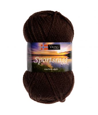 Viking garn - Sportsragg 518 - Brun