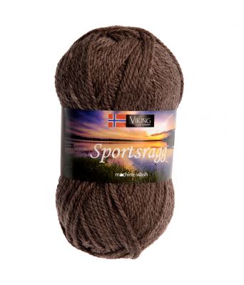 Viking garn - Sportsragg 519 - Mellombrun