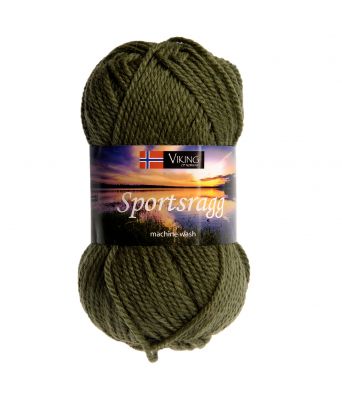 Viking garn - Sportsragg 532 - Olivengrønn