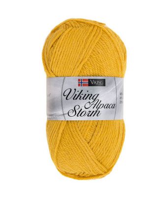 Viking garn - Alpaca Storm 545 - Gul