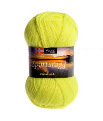 Viking garn - Sportsragg 549 - Neongul