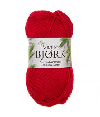 Viking garn - Bjørk 550 - Rød