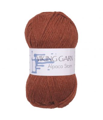 Viking garn - Alpaca Storm 552 - Rustbrun