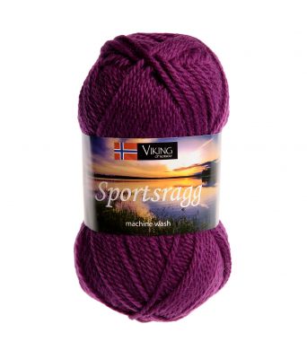 Viking garn - Sportsragg 569 - Burgunder