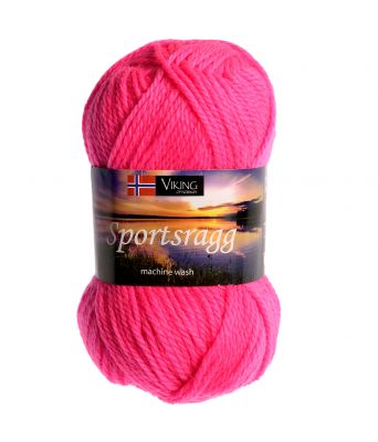 Viking garn - Sportsragg 577 - Neonrosa