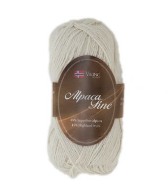 Viking garn - Alpaca Fine 602 - Natur