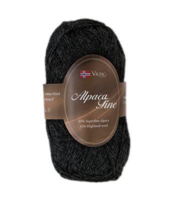 Viking garn - Alpaca Fine 603 - Koksgrå