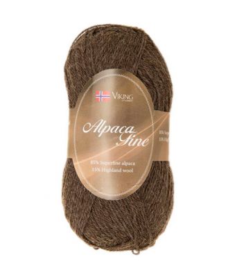 Viking garn - Alpaca Fine 608 - Brun