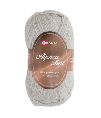 Viking garn - Alpaca Fine 612 - Perlegrå